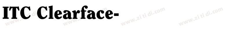 ITC Clearface字体转换